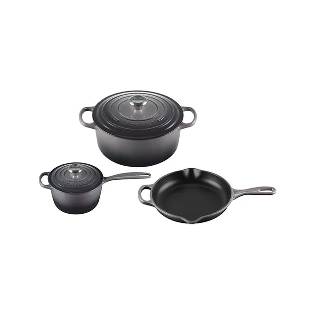 Signature Enameled Cast Iron 5-Piece Cookware Set 1 Signature Enameled Cast Iron 5-Piece Cookware Set