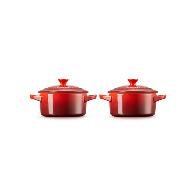 Mini Cocottes, Set of 2 - Cerise 7 Mini Cocottes, Set of 2 - Cerise